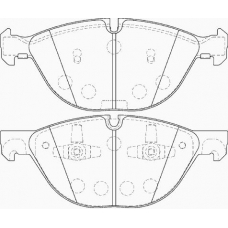 FD7369A NECTO Комплект тормозных колодок, дисковый тормоз