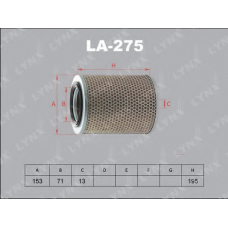 LA-275 LYNX La-275 фильтр воздушный nissan cabstar 2.3-2.5 >92/urvan 2.2d-2.3 >97