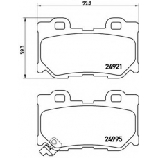 P 56 085 BREMBO Комплект тормозных колодок, дисковый тормоз