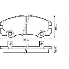 573066B BENDIX Комплект тормозных колодок, дисковый тормоз