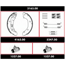 3163.00 REMSA Комплект тормозов, барабанный тормозной механизм