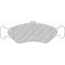 FDB1082 FERODO Комплект тормозных колодок, дисковый тормоз