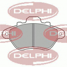 LP666 DELPHI Комплект тормозных колодок, дисковый тормоз