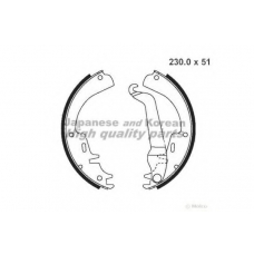 1050-2050 ASHUKI Комплект тормозных колодок