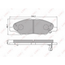 BD-5707 LYNX Тормозные колодки дисковые