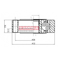 9003 KAMOKA Шарнирный комплект, приводной вал