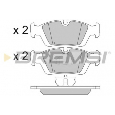 BP2432 BREMSI Комплект тормозных колодок, дисковый тормоз