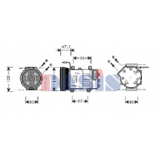 850828N AKS DASIS Компрессор, кондиционер