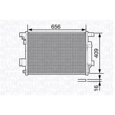 350203649000 MAGNETI MARELLI Конденсатор, кондиционер