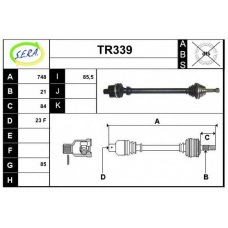 TR339 SERA Приводной вал