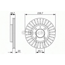 0 986 479 826 BOSCH Тормозной диск