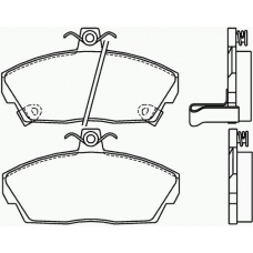 P 28 020 BREMBO Комплект тормозных колодок, дисковый тормоз