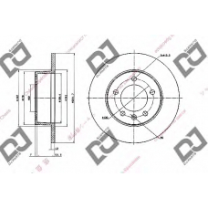 BD1796 DJ PARTS Тормозной диск