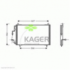 94-5289 KAGER Конденсатор, кондиционер