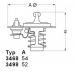 3498.88D WAHLER Термостат, охлаждающая жидкость