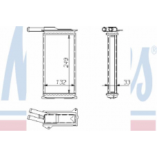 71751 NISSENS Теплообменник, отопление салона
