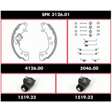 SPK 3126.01 ROADHOUSE Комплект тормозов, барабанный тормозной механизм