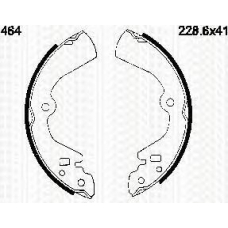 8100 10464 TRIDON Brake shoes