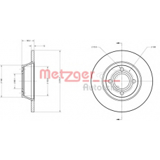 6110262 METZGER Тормозной диск