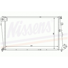 61233 NISSENS Радиатор, охлаждение двигателя