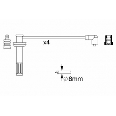 0 986 356 709 BOSCH Комплект проводов зажигания