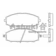 N009-52J ASHUKI Комплект тормозных колодок, дисковый тормоз