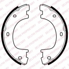 LS2054 DELPHI Комплект тормозных колодок, стояночная тормозная с