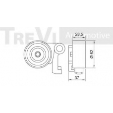 SK008801 SK Натяжной ролик, ремень грм