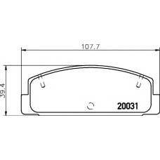 8DB 355 016-761 HELLA PAGID Комплект тормозных колодок, дисковый тормоз