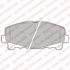 LP2166 DELPHI Комплект тормозных колодок, дисковый тормоз