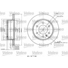 187142 VALEO Тормозной диск