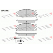 BL1338B2 FTE Комплект тормозных колодок, дисковый тормоз