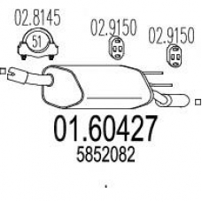 01.60427 MTS Глушитель выхлопных газов конечный