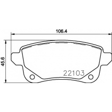 T2441 PAGID Комплект тормозных колодок, дисковый тормоз