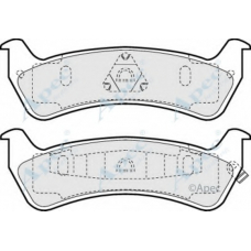 PAD1013 APEC Комплект тормозных колодок, дисковый тормоз