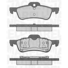 363916060574 MAGNETI MARELLI Комплект тормозных колодок, дисковый тормоз