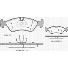 8110 24004 TRIDON Brake pads - front