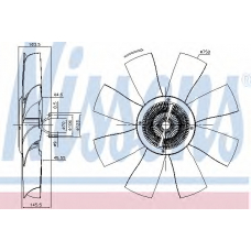86021 NISSENS Вентилятор, охлаждение двигателя