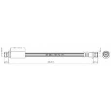 VBJ377 MOTAQUIP Тормозной шланг