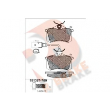 RB1387-700 R BRAKE Комплект тормозных колодок, дисковый тормоз