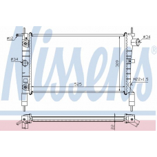 63283A NISSENS Радиатор, охлаждение двигателя