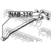 NAB-336 FEBEST Втулка, листовая рессора
