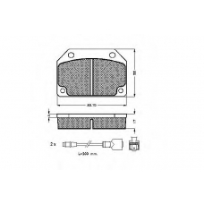 31040 SPIDAN Комплект тормозных колодок, дисковый тормоз