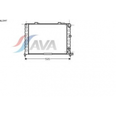 AL2047 AVA Радиатор, охлаждение двигателя