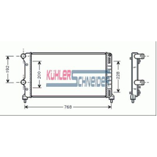 1700241 KUHLER SCHNEIDER Радиатор, охлаждение двигател