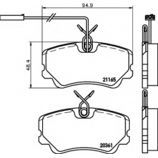 8DB 355 018-051 HELLA Комплект тормозных колодок, дисковый тормоз