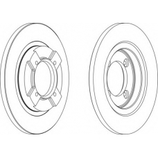 DDF064 FERODO Тормозной диск