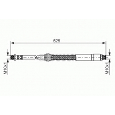 1 987 476 398 BOSCH Тормозной шланг