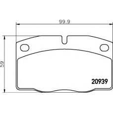 8DB 355 006-341 HELLA PAGID Комплект тормозных колодок, дисковый тормоз