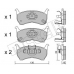 22-0231-1 METELLI Комплект тормозных колодок, дисковый тормоз